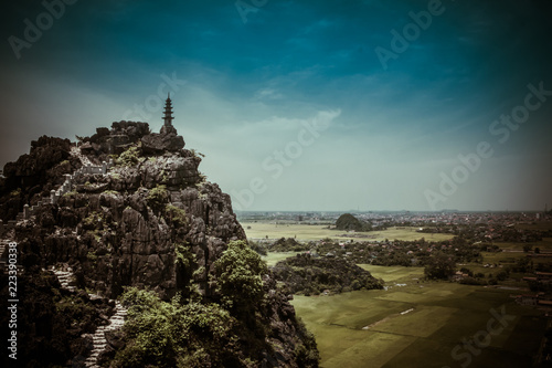 Shrine in Mountain Landscape in Ninh Binh, Vietnam