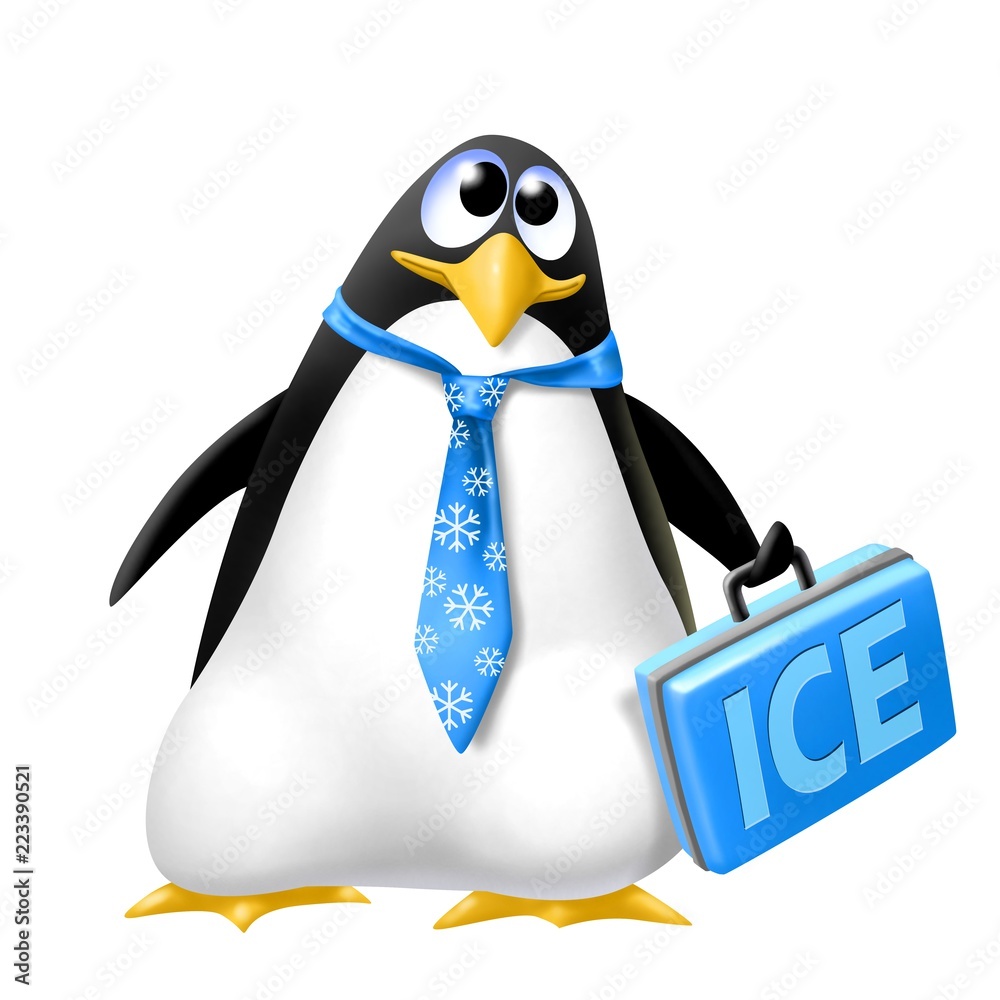 Fototapeta premium pinguino rappresentante