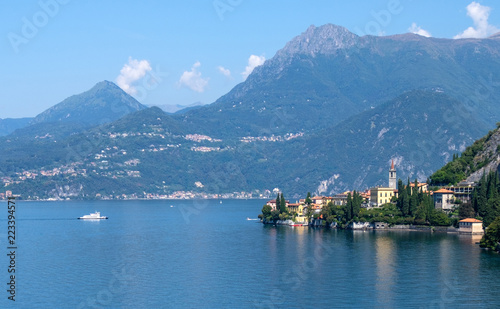 Lake Como in a sunny day