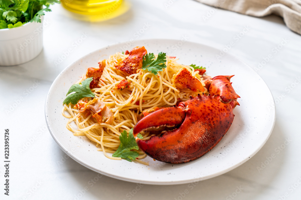 Pasta all'astice or Lobster spaghetti Pasta all'astice or Lobster spaghetti