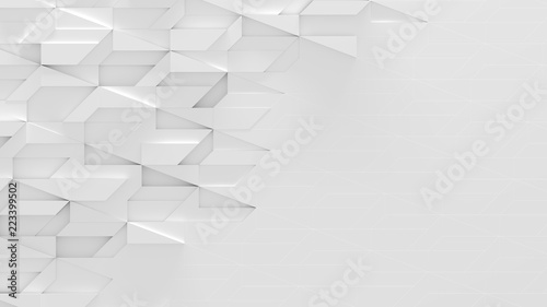 White Abstract Background With Space For Text (3D Illustration)