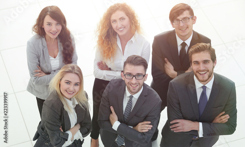 group of business people. Over white background