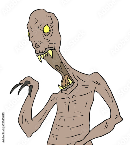 Halloween monster draw