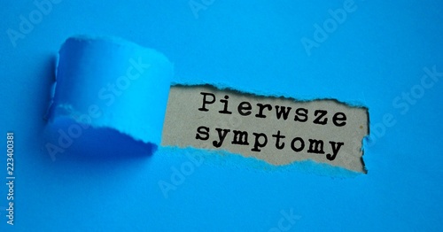 Pierwsze symptomy