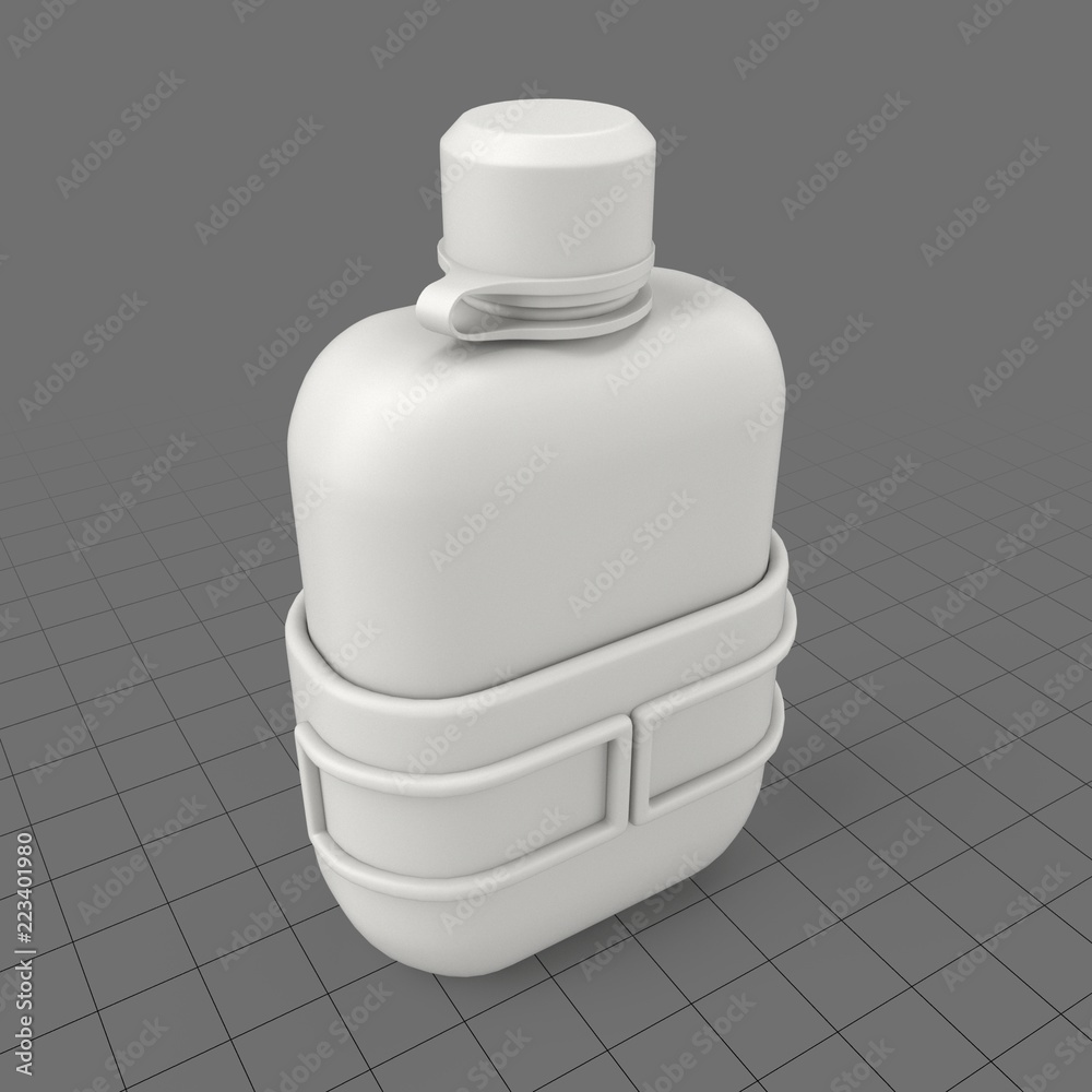 Canteen of water Stock 3D asset Adobe Stock