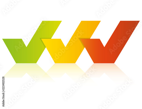 three check marks presentation template