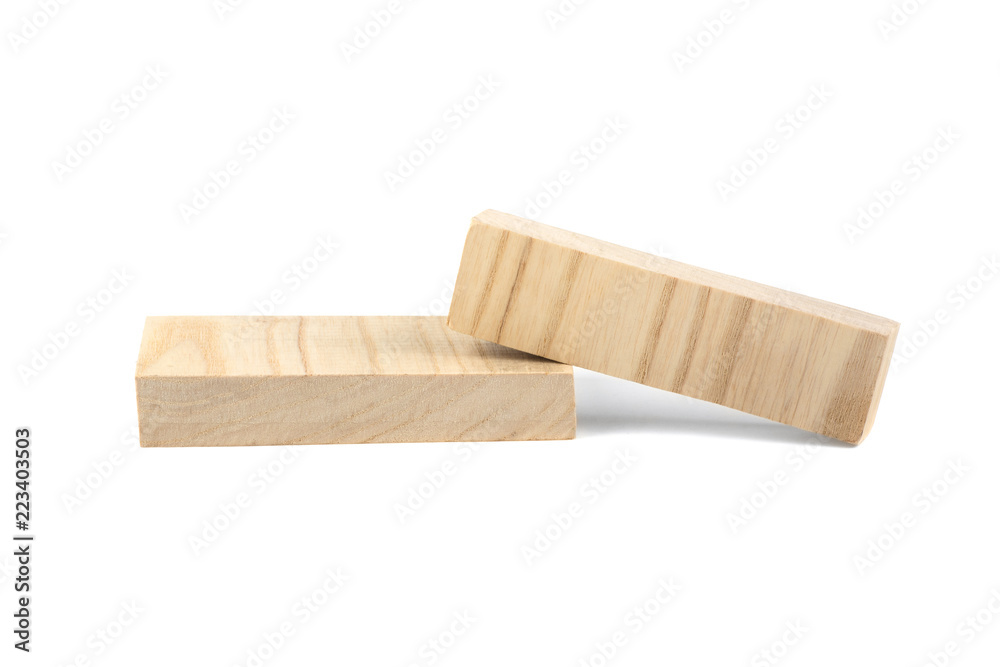 two wooden boards isolated on white background two wooden boards isolated on white background
