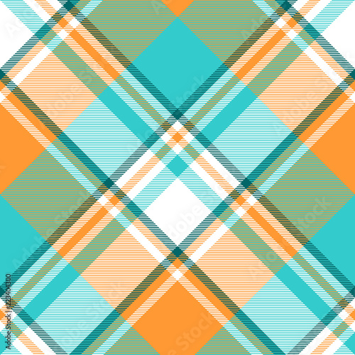 Madras check plaid light seamless pattern