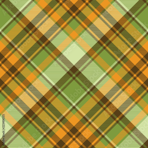 Bright color check plaid seamless pattern