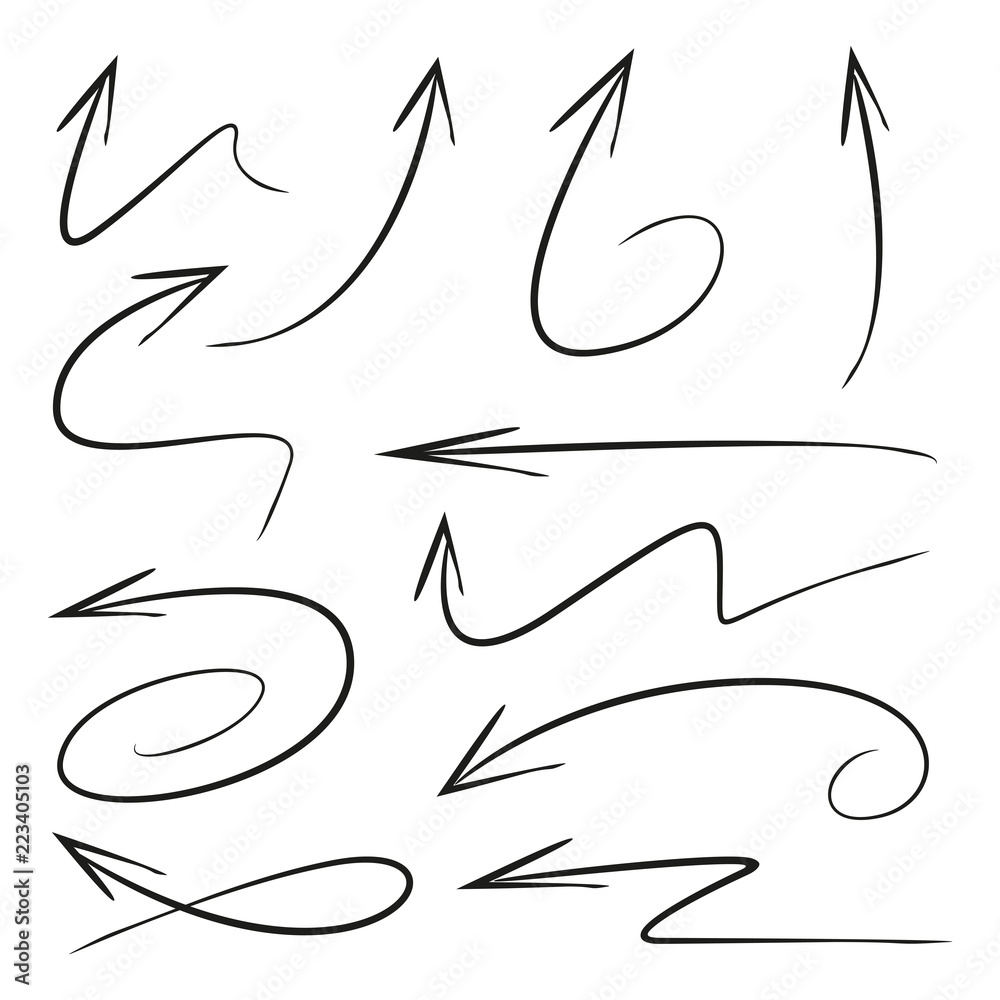 sketch and hand drawn arrows sketch and hand drawn arrows