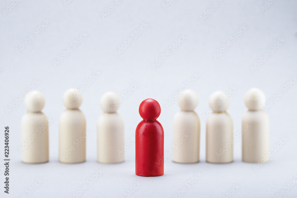 Concept leader of a business team. Abstraction Concept leader of a business team. Abstraction