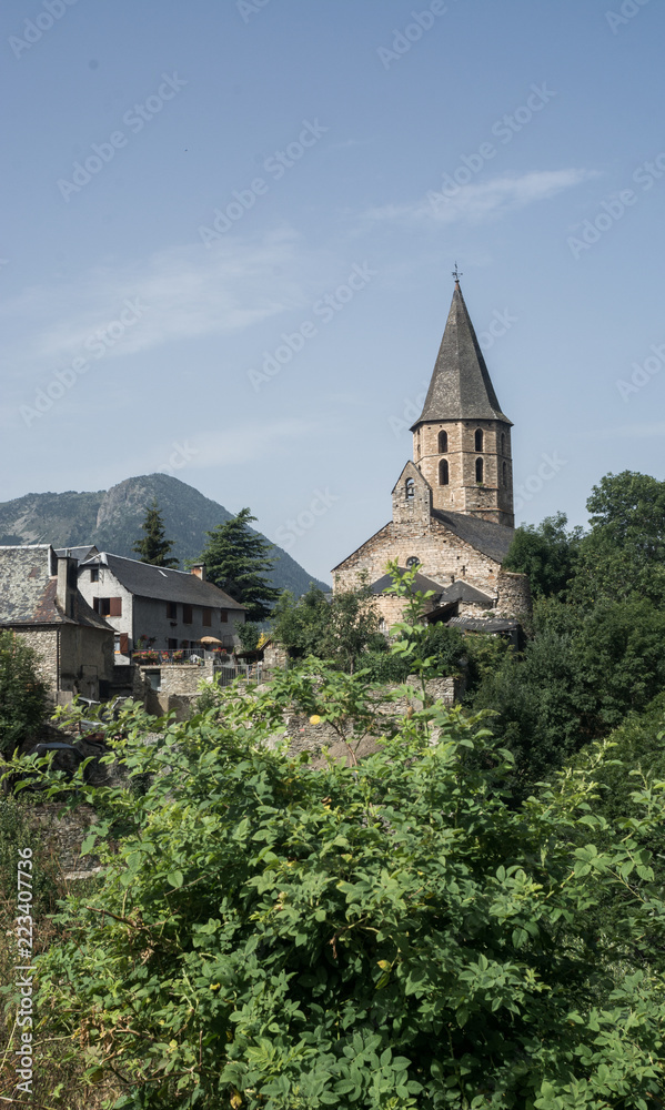 Beautiful view of town in mountains Beautiful view of town in mountains
