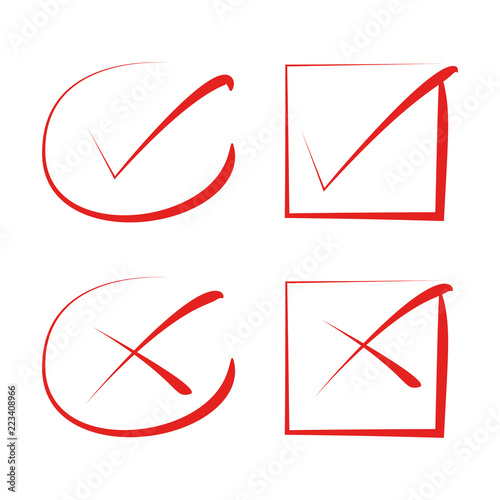 red check box