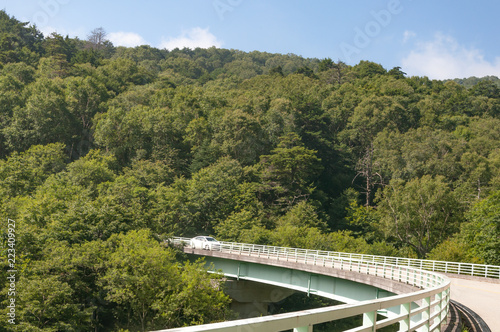 Roads in the mountains at Japan, Beautiful mountains roads, Travelers challenging roads,beautiful roads photo