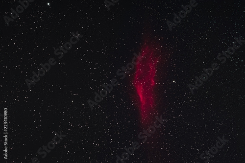 The California Nebula in the constellation Perseus as seen from Mannheim in Germany.