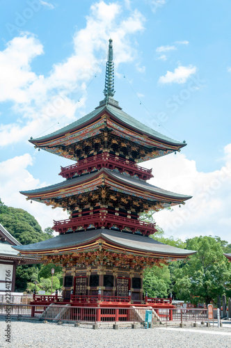 Pagoda at Narita-san Shinsho-ji temple   Tokyo  Japan