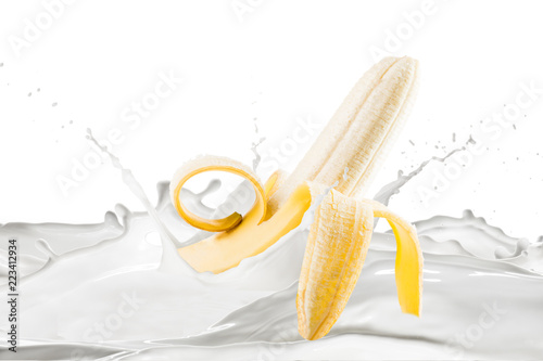 Banana With Milk Splash