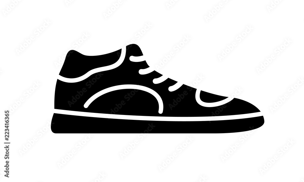 Running shoes icon fitness. Simple style sneaker. Running shoes icon fitness. Simple style sneaker.