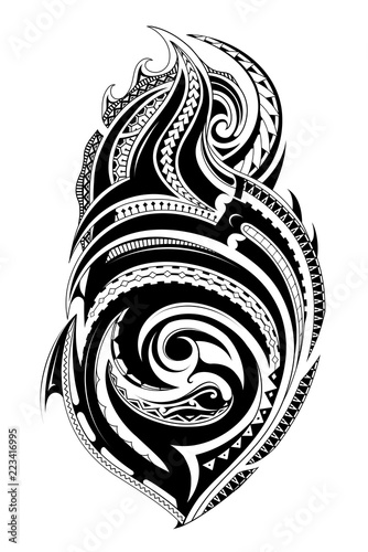 Maori style tattoo