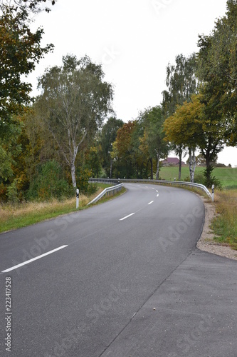 Herbststraße in der Eifel photo