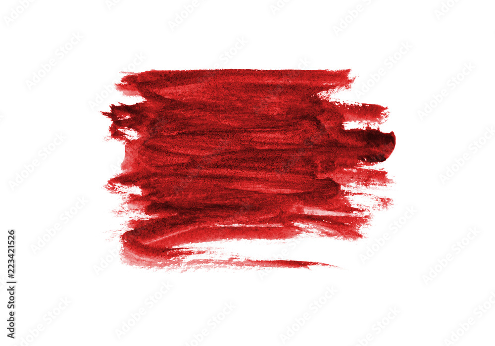 Red of color strokes on white background with clipping path Red of color strokes on white background with clipping path
