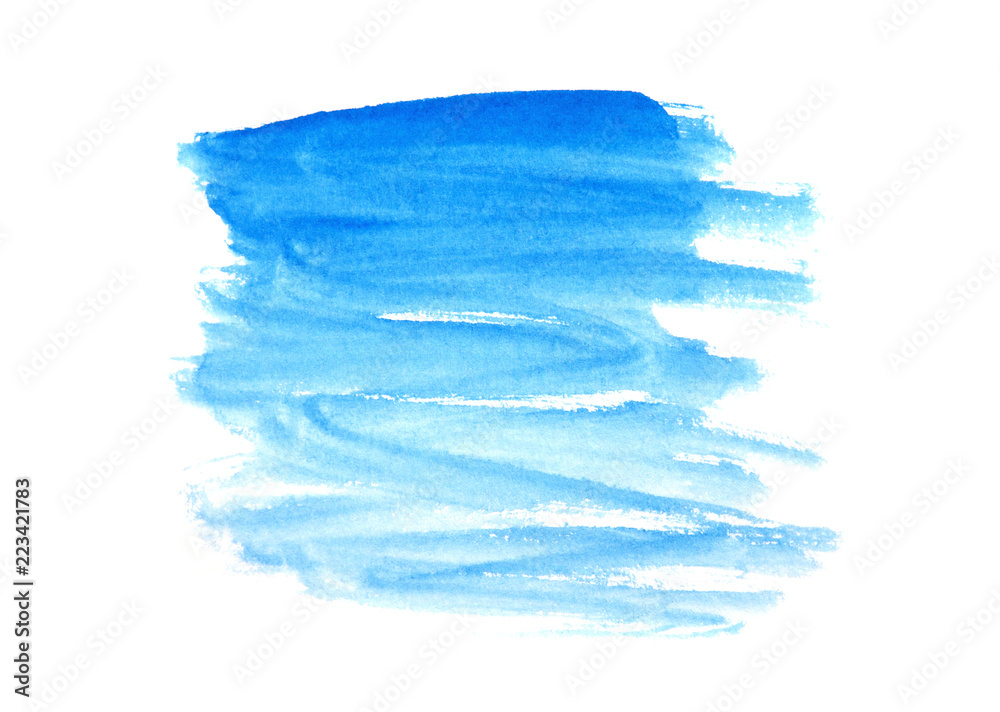 Blue abstract background in watercolor style Blue abstract background in watercolor style