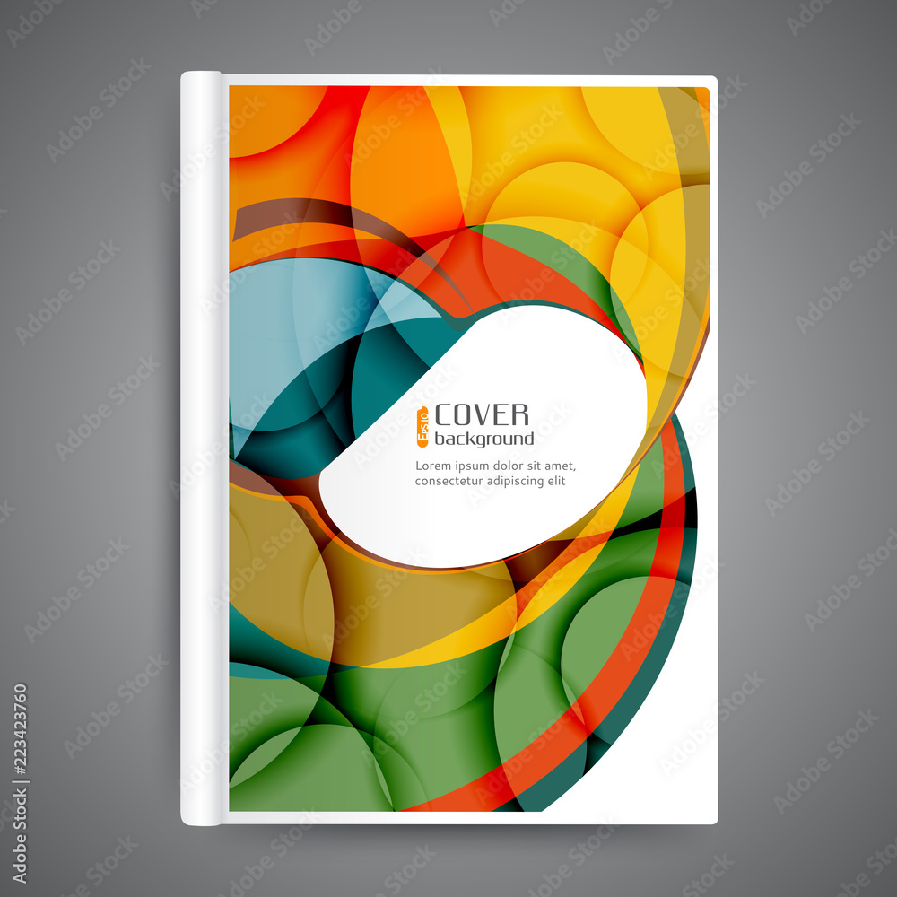Fototapeta premium Template book cover