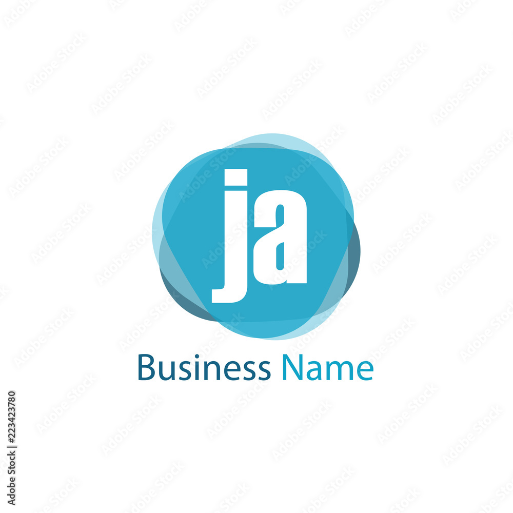 Initial Letter JA Logo Template Design Initial Letter JA Logo Template Design