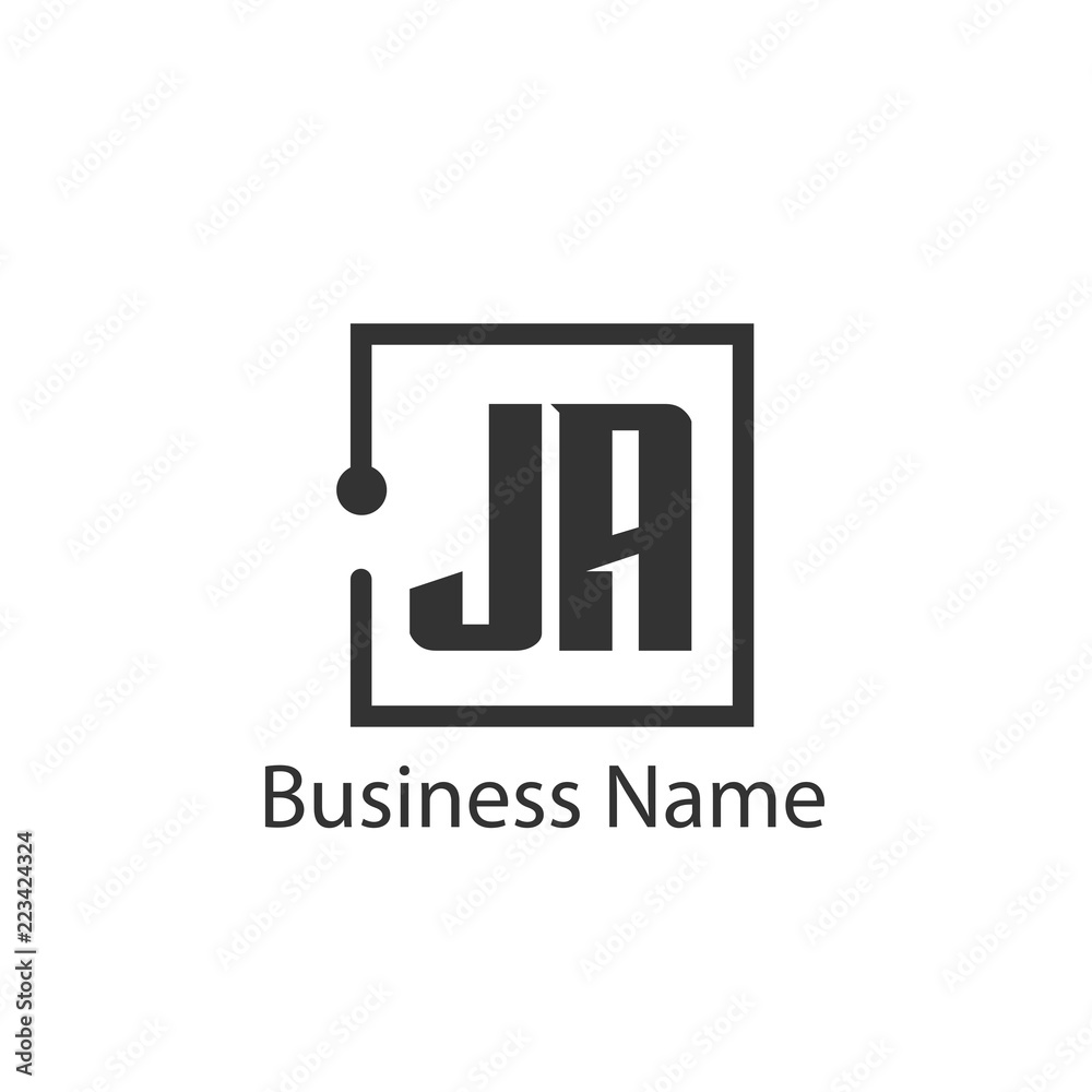 Initial Letter JA Logo Template Design Initial Letter JA Logo Template Design