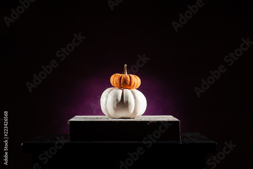 pumpkins with purple