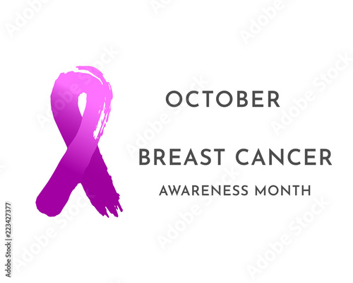 Vector illustration for the supporting october campaign "Breast cancer. Awareness month" 