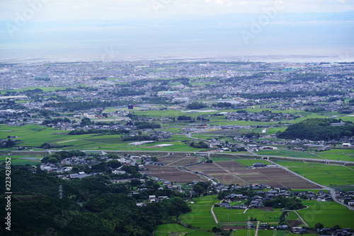 八面山から中津平野