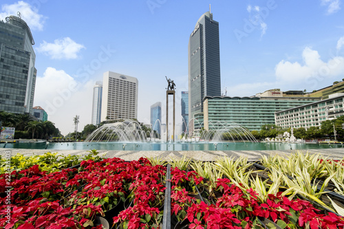 Hotel Indonesia roundabout with fountain