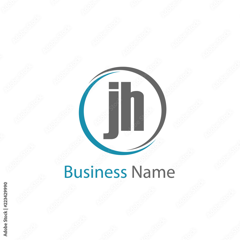 Initial Letter JH Logo Template Design Initial Letter JH Logo Template Design
