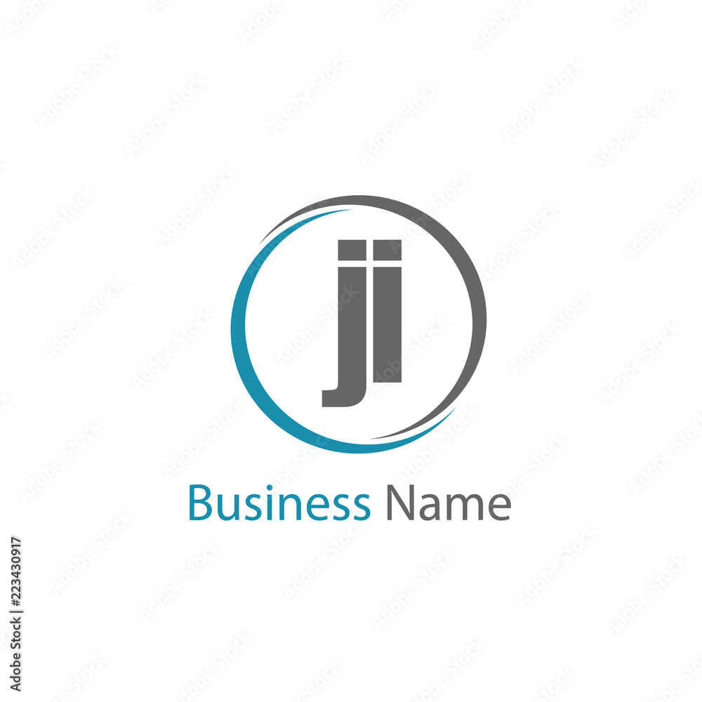 Initial Letter JI Logo Template Design Initial Letter JI Logo Template Design