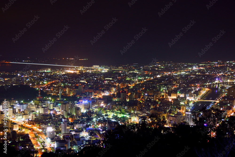 [徳島県]眉山からの徳島夜景