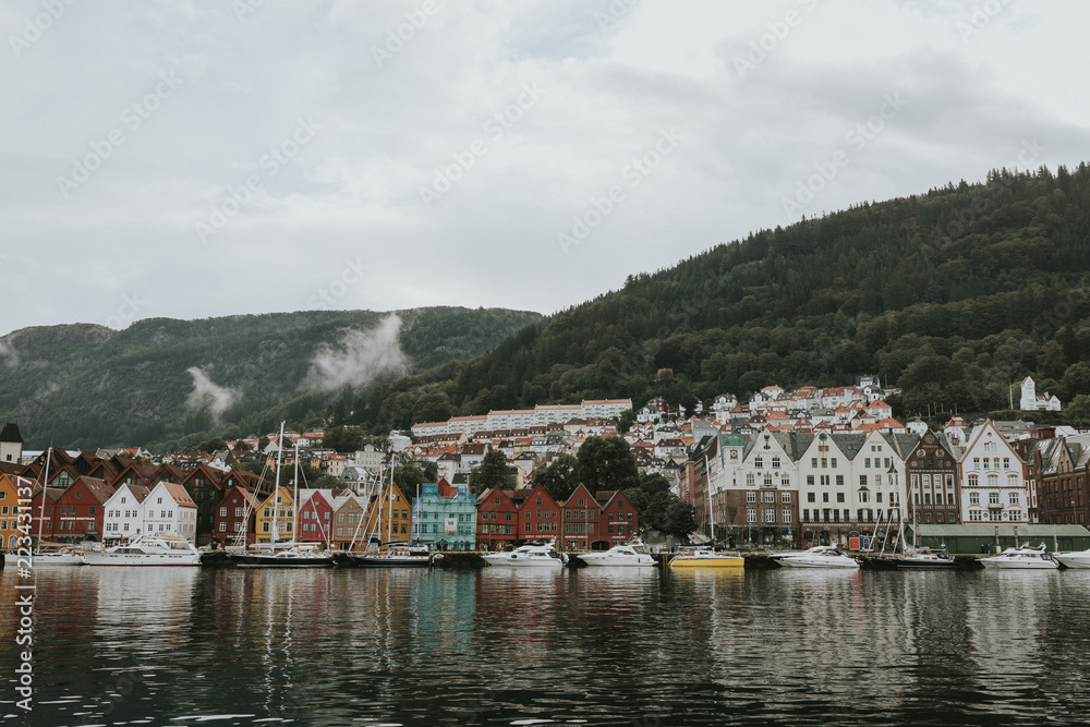 Fototapeta premium The picturesque and historic Norwegian city of Bergen.