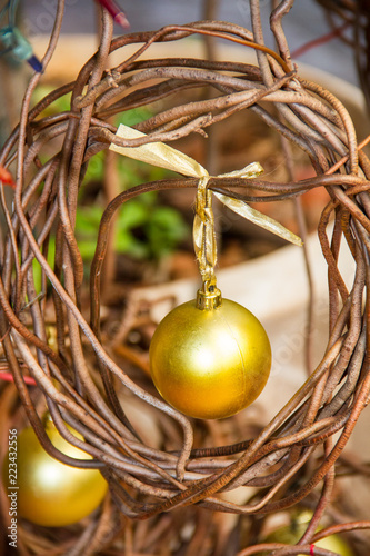 golden easter eggs in a nest