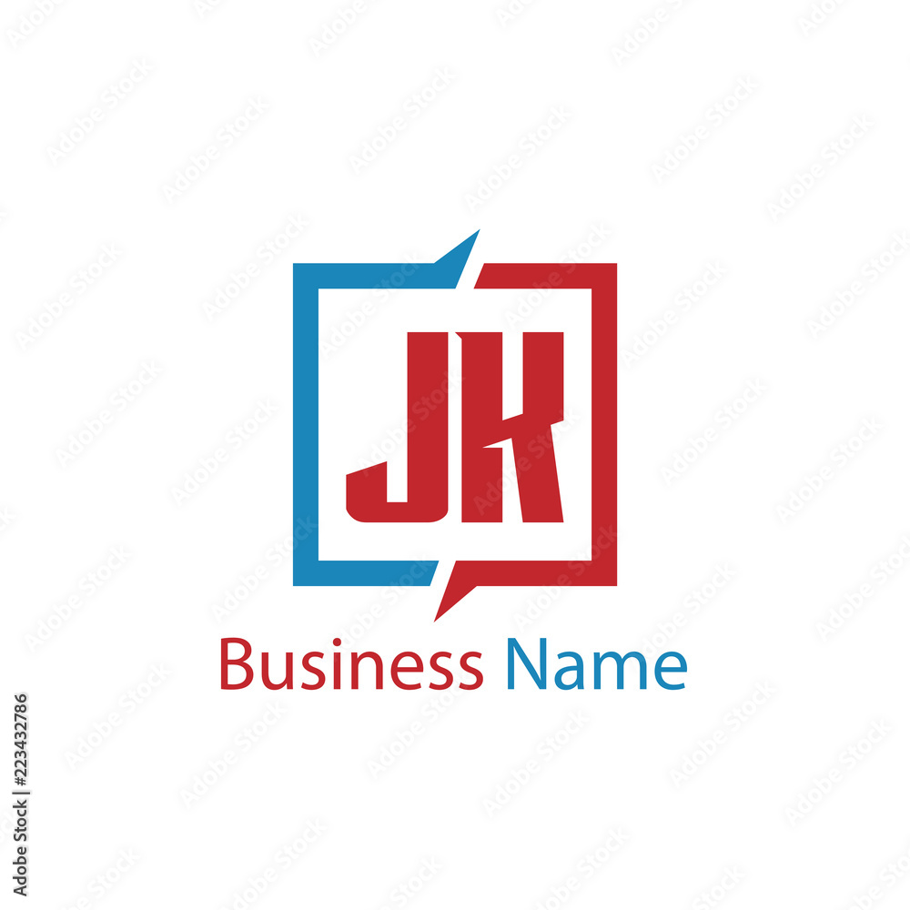 Initial Letter JK Logo Template Design Initial Letter JK Logo Template Design