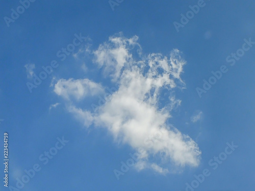 blue sky with white clouds