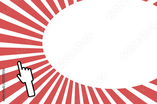 Flat design business Vector Illustration concept template copy space text for Ad website esp isolated 3d isometric. Back of right Hand Index or Forefinger pointing upward with Thumb showing