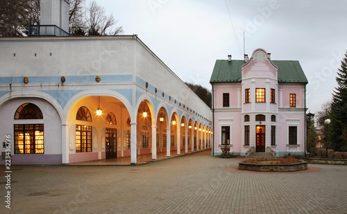 Jozef Dietl square in Iwonicz-Zdroj. Poland photo