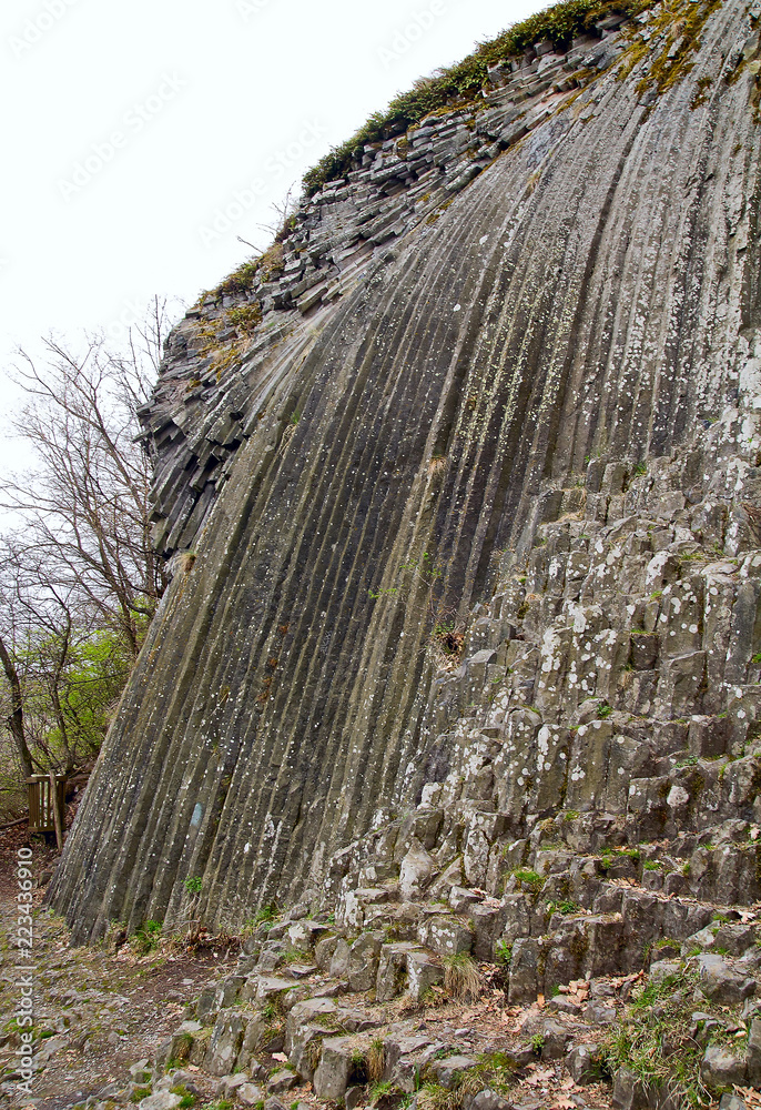 Fototapeta premium Somoska rocky waterfall - geologically unique occurence