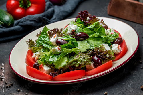 Greek salad with feta