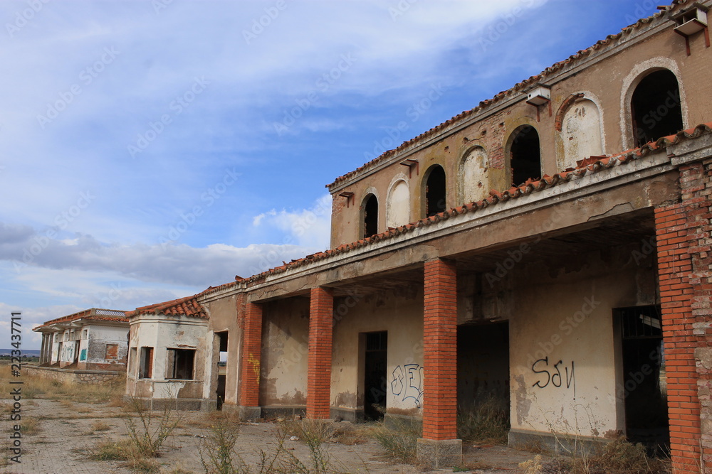 Estacion ferroviaria abandonada en provincia de Albacete