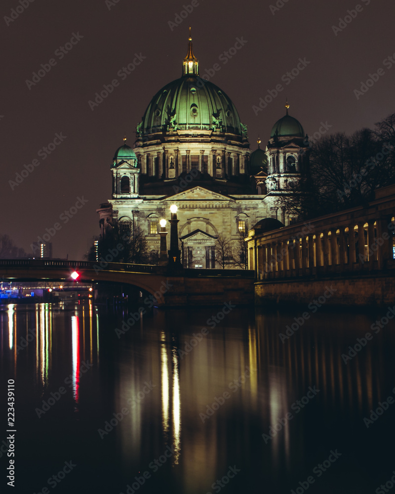 View of Berlin Cathedral in a beautiful summer day