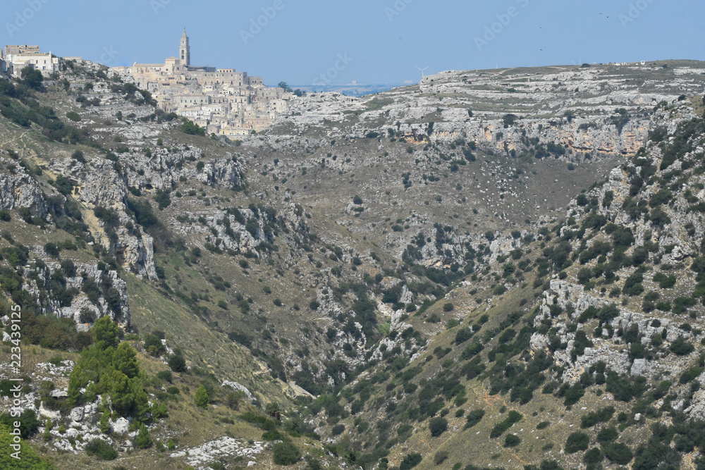 Fototapeta premium Matera - Canyon Gravina e Civita - Sassi