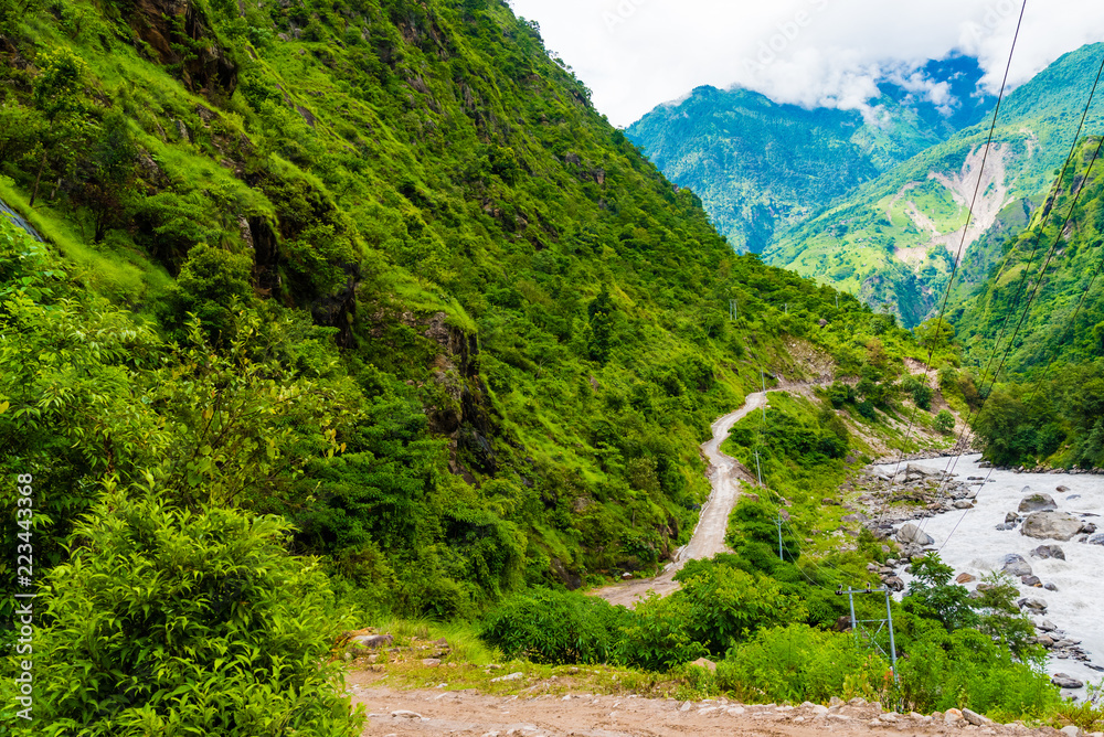 Nature view in Annapurna Conservation Area, Nepal Nature view in Annapurna Conservation Area, Nepal