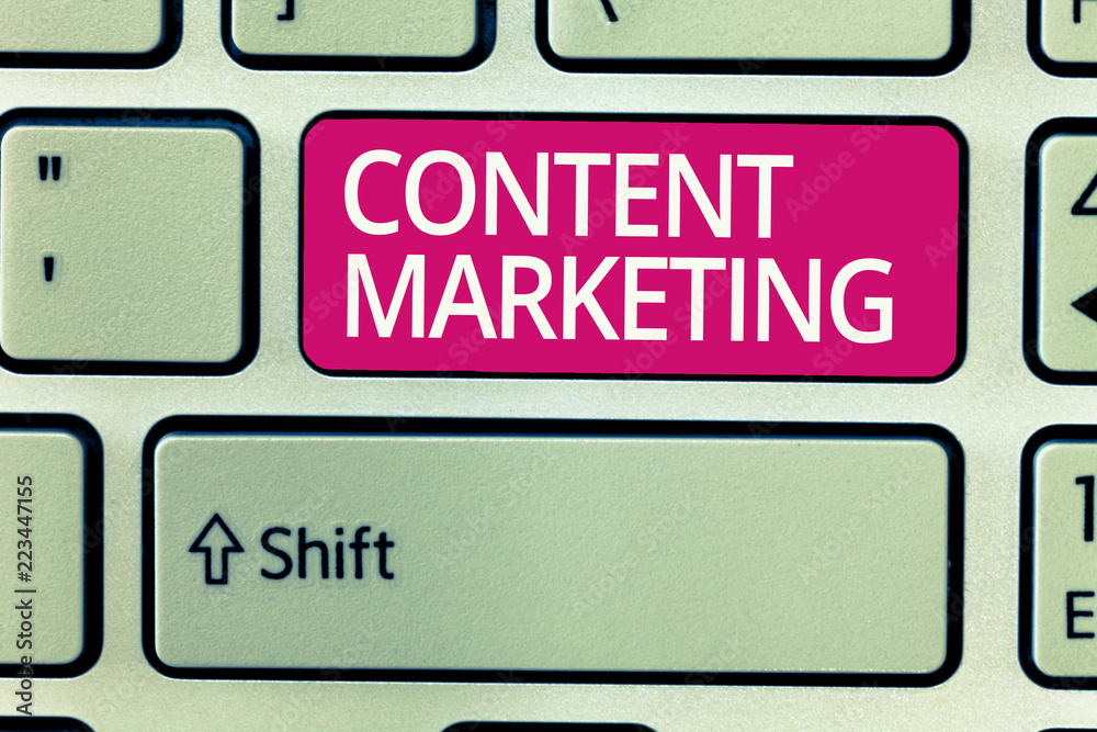 Writing note showing Content Marketing. Business photo showcasing Involves the creation and sharing of online material. Writing note showing Content Marketing. Business photo showcasing Involves the creation and sharing of online material.