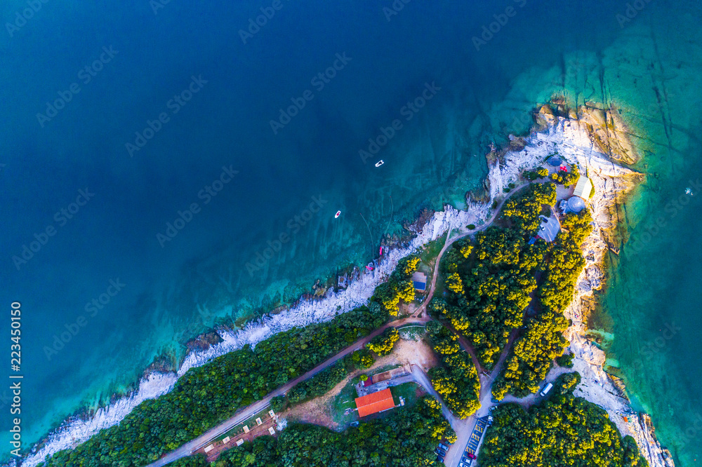 Fototapeta premium Kroatien, Istrien, Strand bei Duga Uvala